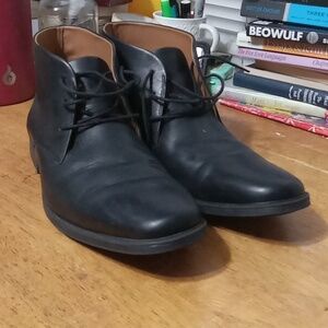 Men's Clarks Black Leather Shoes